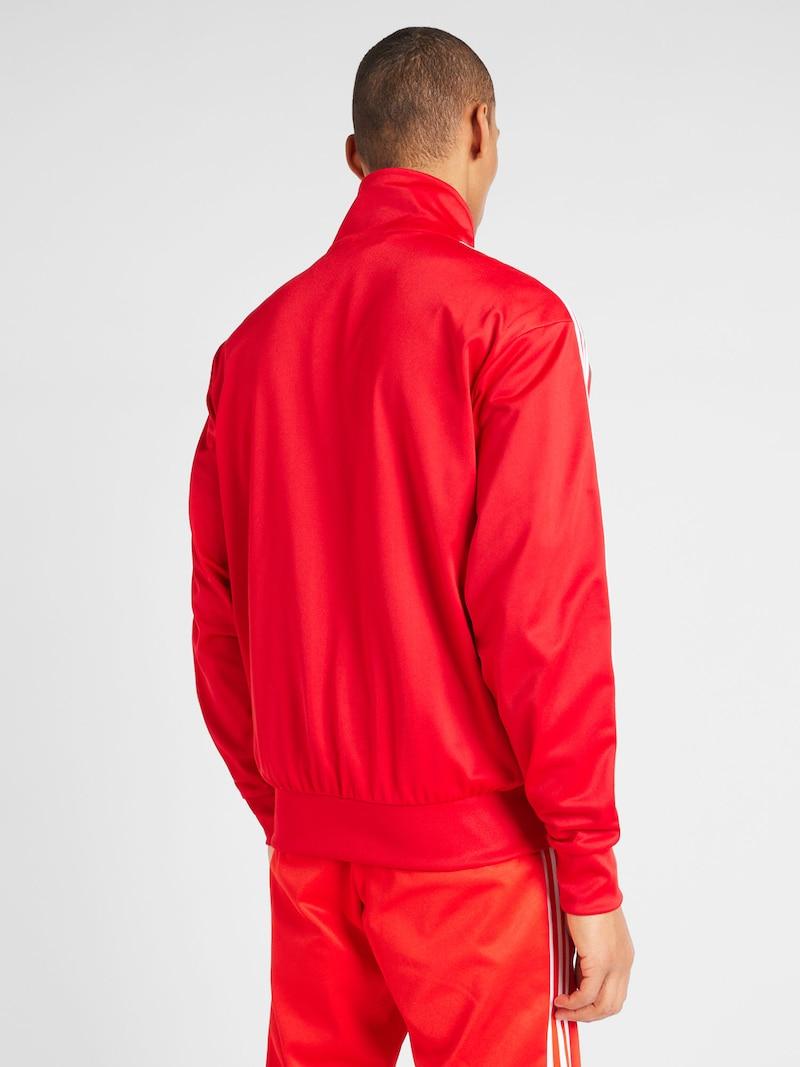 sinned x about you Sudadera con cremallera 'Adicolor Classics Firebird' ADIDAS ORIGINALS en Rojo Liquidación