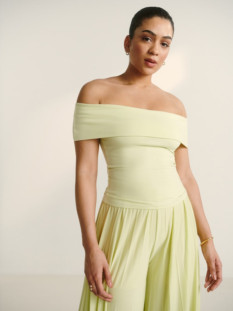 sinned x about you Top 'Christiana' Guido Maria Kretschmer Women en Verde Pastel 2025