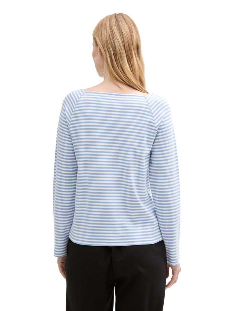 sinned x about you Camiseta TOM TAILOR en Azul Paloma Oferta especial