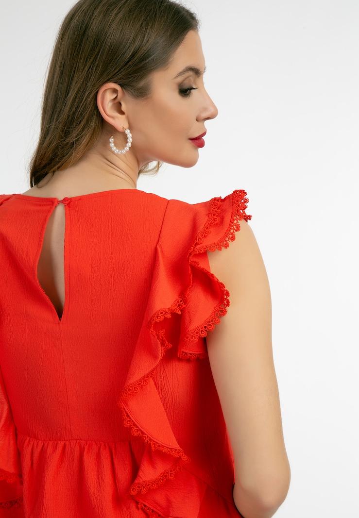 sinned x about you Vestido faina en Rojo Precio de fábrica