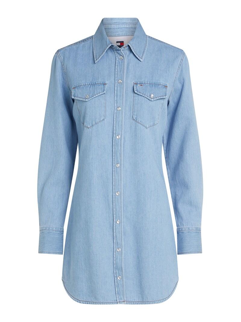 sinned x about you Vestido camisero Tommy Jeans en Azul Denim