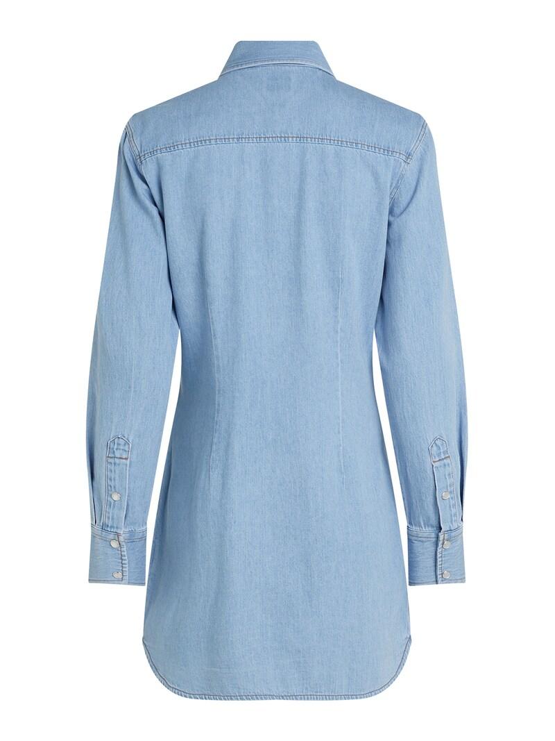 sinned x about you Vestido camisero Tommy Jeans en Azul Denim Ofertas de temporada