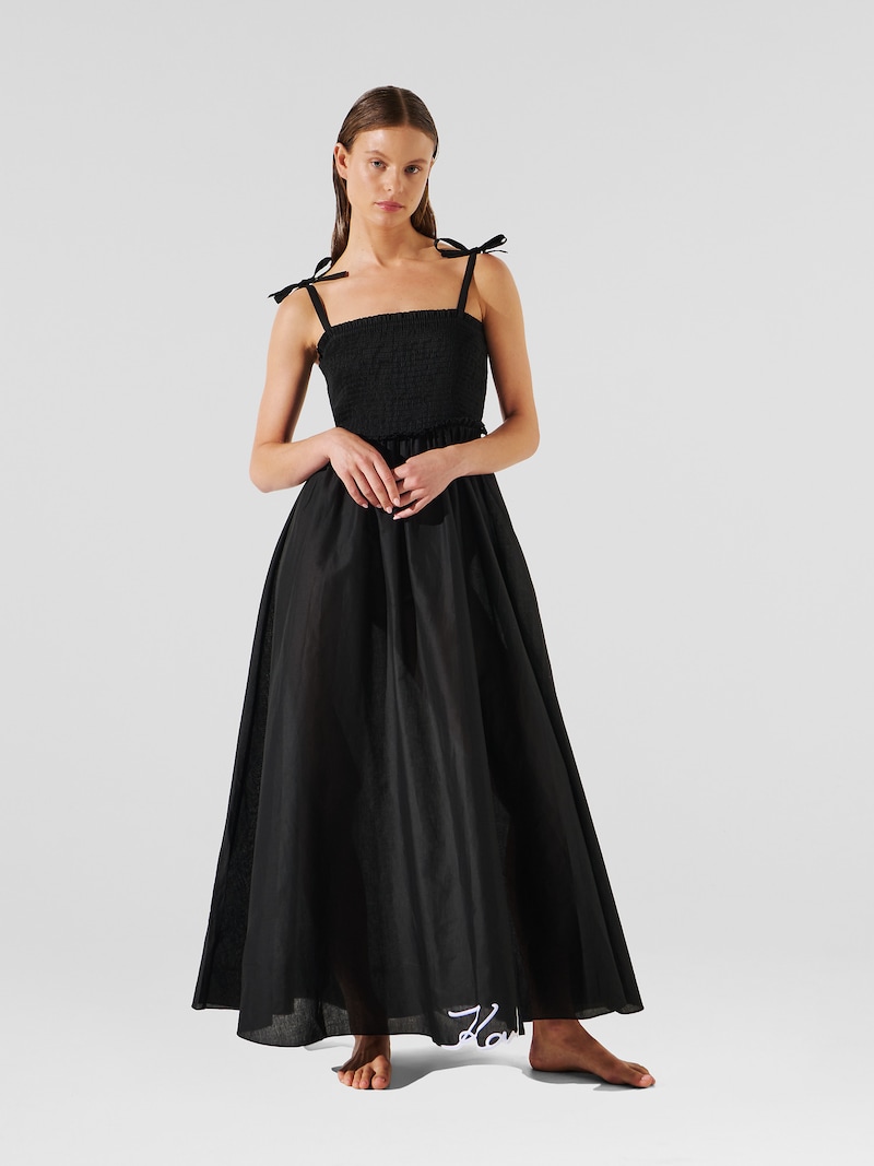sinned x about you Vestido de playa Karl Lagerfeld en Negro Ofertas especiales