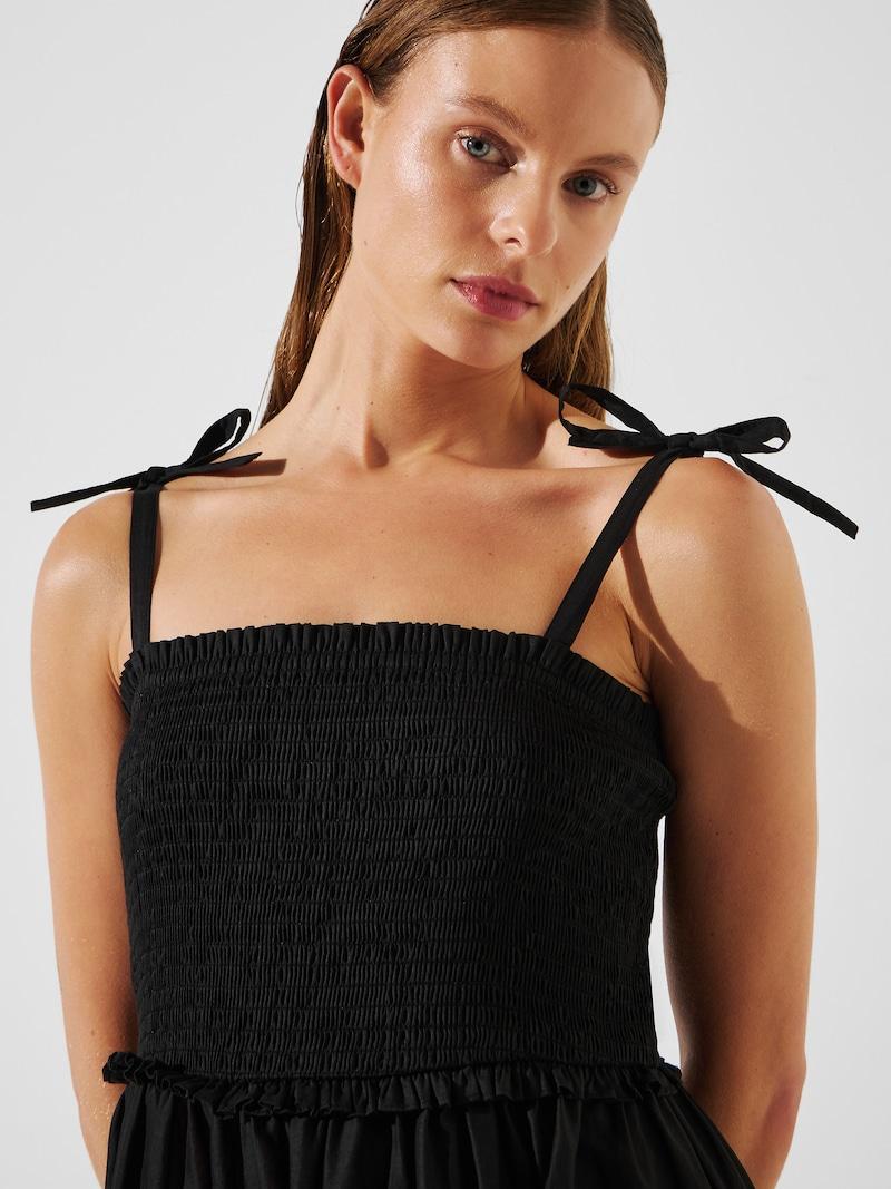 sinned x about you Vestido de playa Karl Lagerfeld en Negro Ofertas especiales