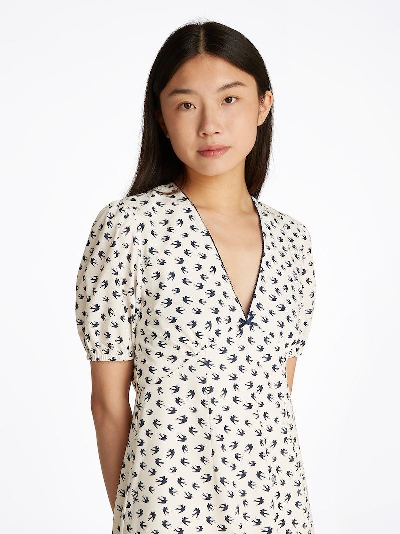 sinned x about you Vestido de verano Tommy Jeans en Blanco Devoluciones gratuitas