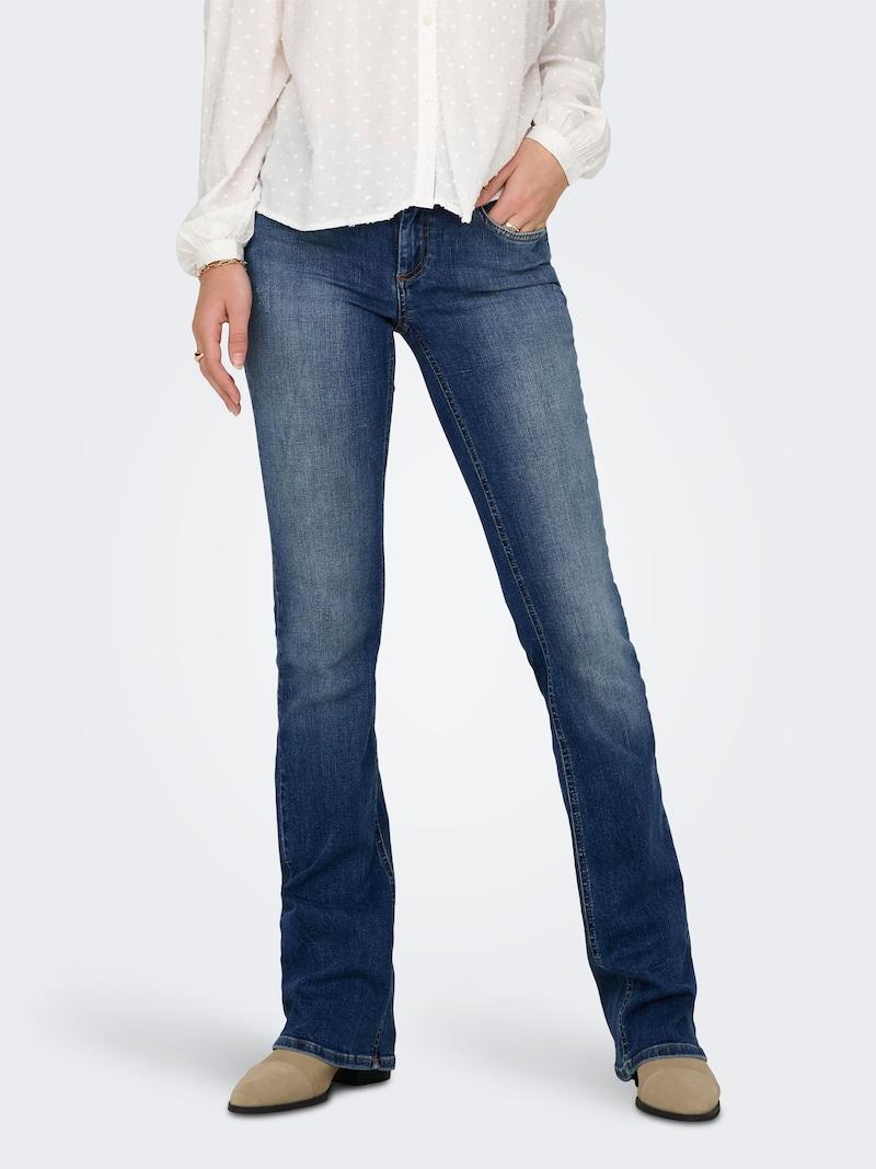 sinned x about you Acampanado Vaquero 'Blush' ONLY en Azul Denim Tienda