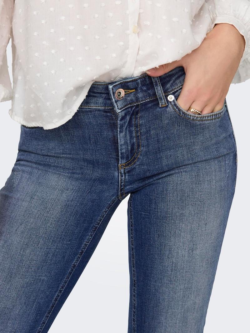sinned x about you Acampanado Vaquero 'Blush' ONLY en Azul Denim Tienda