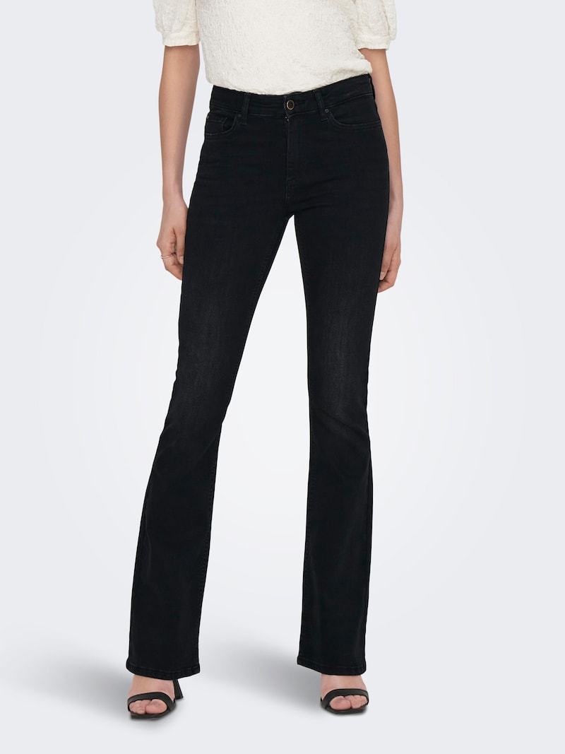 sinned x about you Acampanado Vaquero 'ONLBlush' ONLY en Negro Denim Mejor oferta