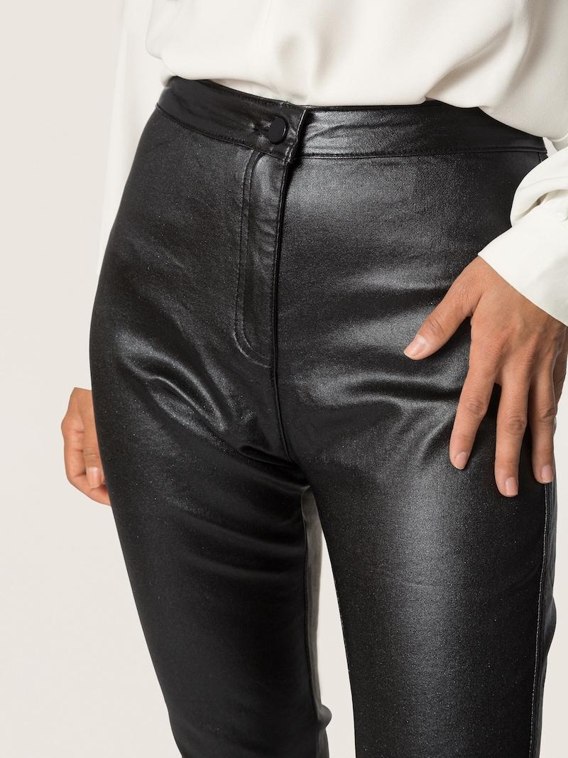 sinned x about you Slimfit Pantalón '3TP006' Quiosque en Negro Moteado Envío gratis