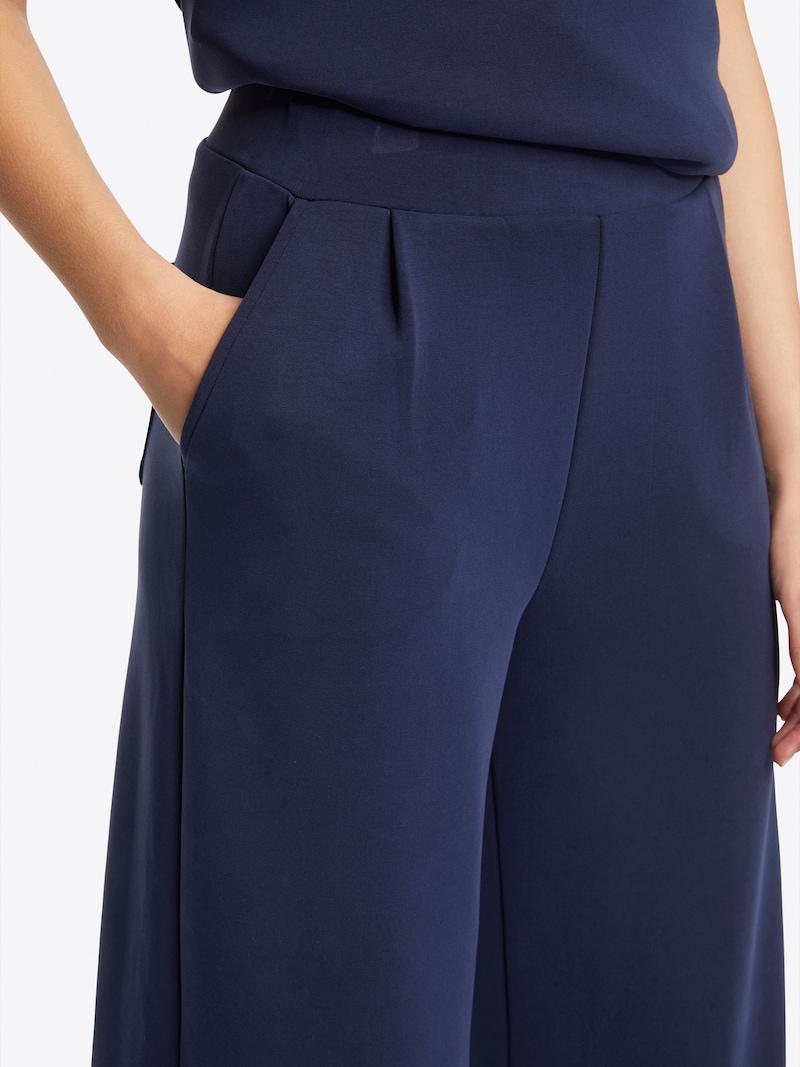 sinned x about you Pierna ancha Pantalón plisado Rich & Royal en Navy Último día