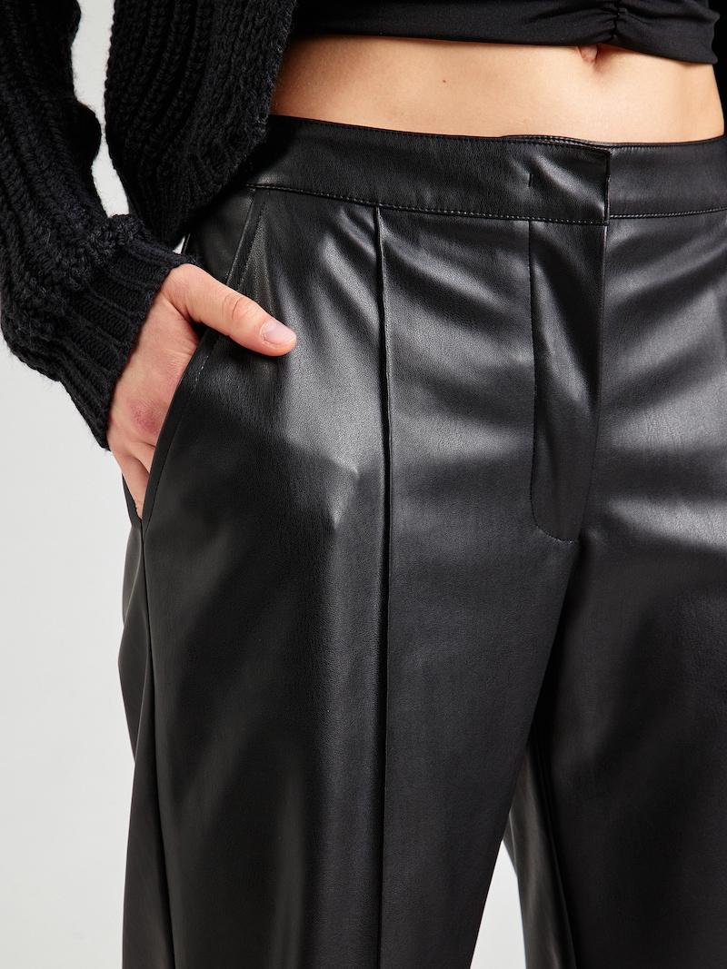 sinned x about you Loosefit Pantalón plisado MYLAVIE by Sarah Harrison en Negro Promoción trimestral