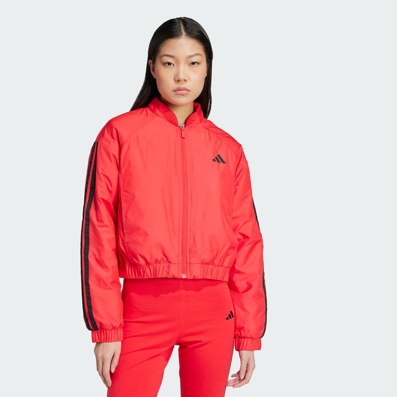 sinned x about you Chaqueta deportiva 'Essentials' ADIDAS SPORTSWEAR en Rojo Última moda