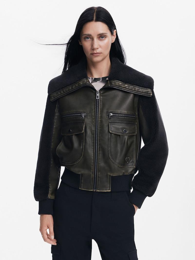 sinned x about you Chaqueta de invierno Desigual en Negro Descuento por venta flash