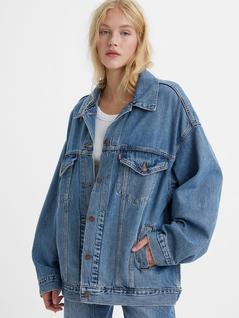 sinned x about you Chaqueta de entretiempo 'XL Womens Trucker' LEVI'S ® en Azul Denim Los más vendidos