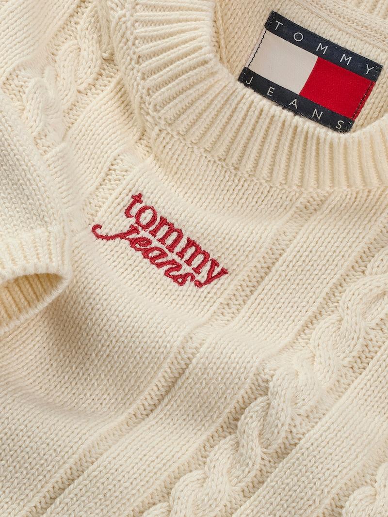 sinned x about you Jersey Tommy Jeans en Crema Mejor oferta