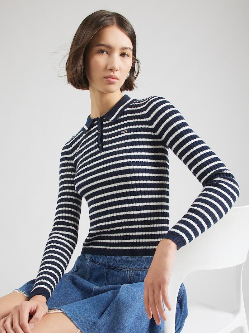 sinned x about you Jersey 'ESSENTIAL' Tommy Jeans en Navy Blanco Últimos 2 días