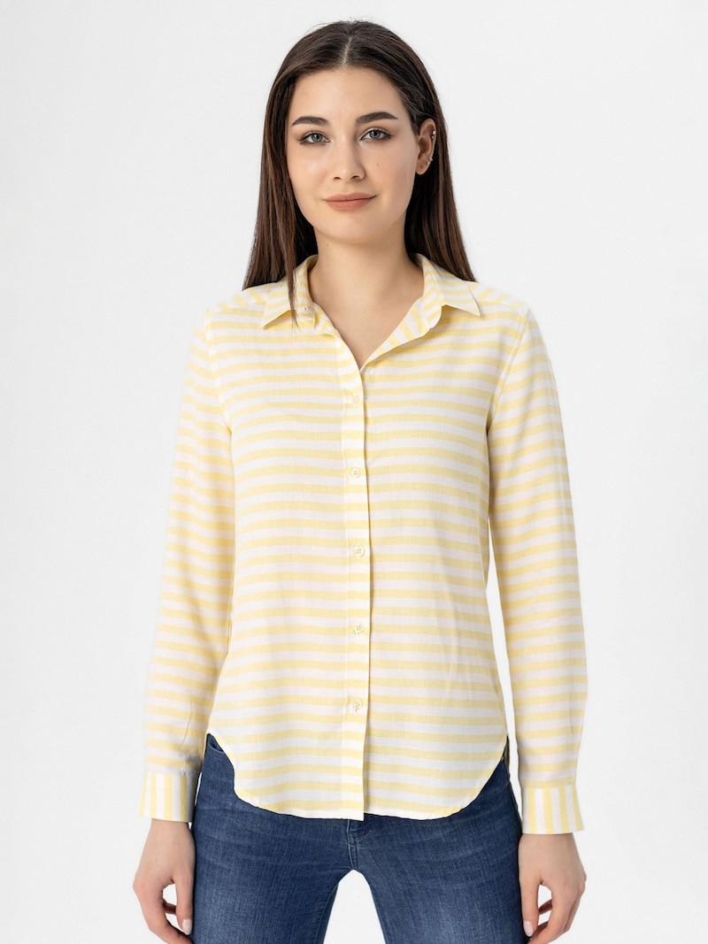 sinned x about you Blusa Moxx Paris en Amarillo Ofertas especiales