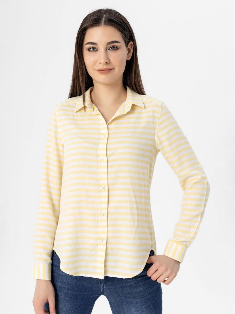 sinned x about you Blusa Moxx Paris en Amarillo Ofertas especiales