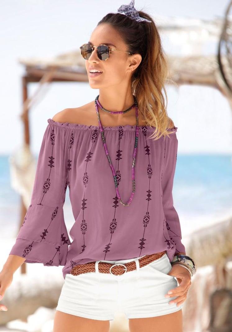 sinned x about you Blusa LASCANA en Lila Gran oferta