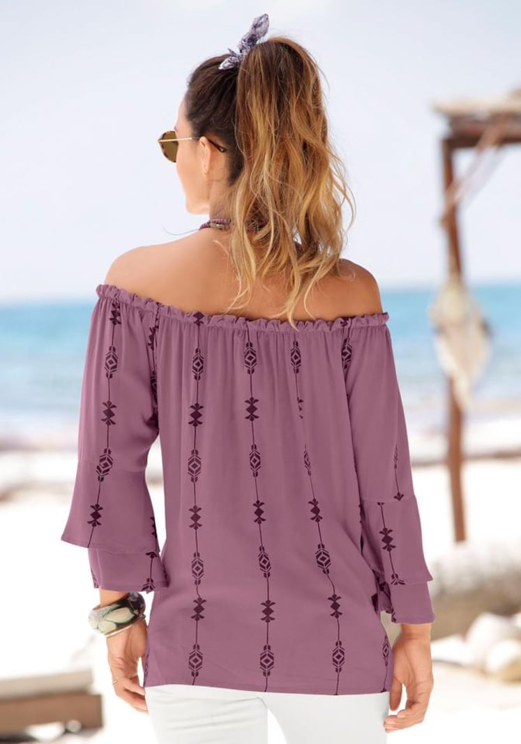 sinned x about you Blusa LASCANA en Lila Gran oferta