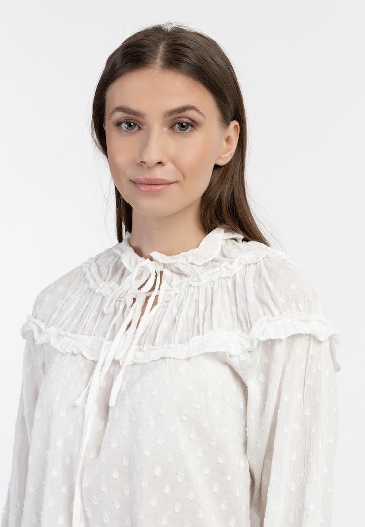 sinned x about you Blusa 'Abrel' DreiMaster Vintage en Offwhite Rebajas de fábrica