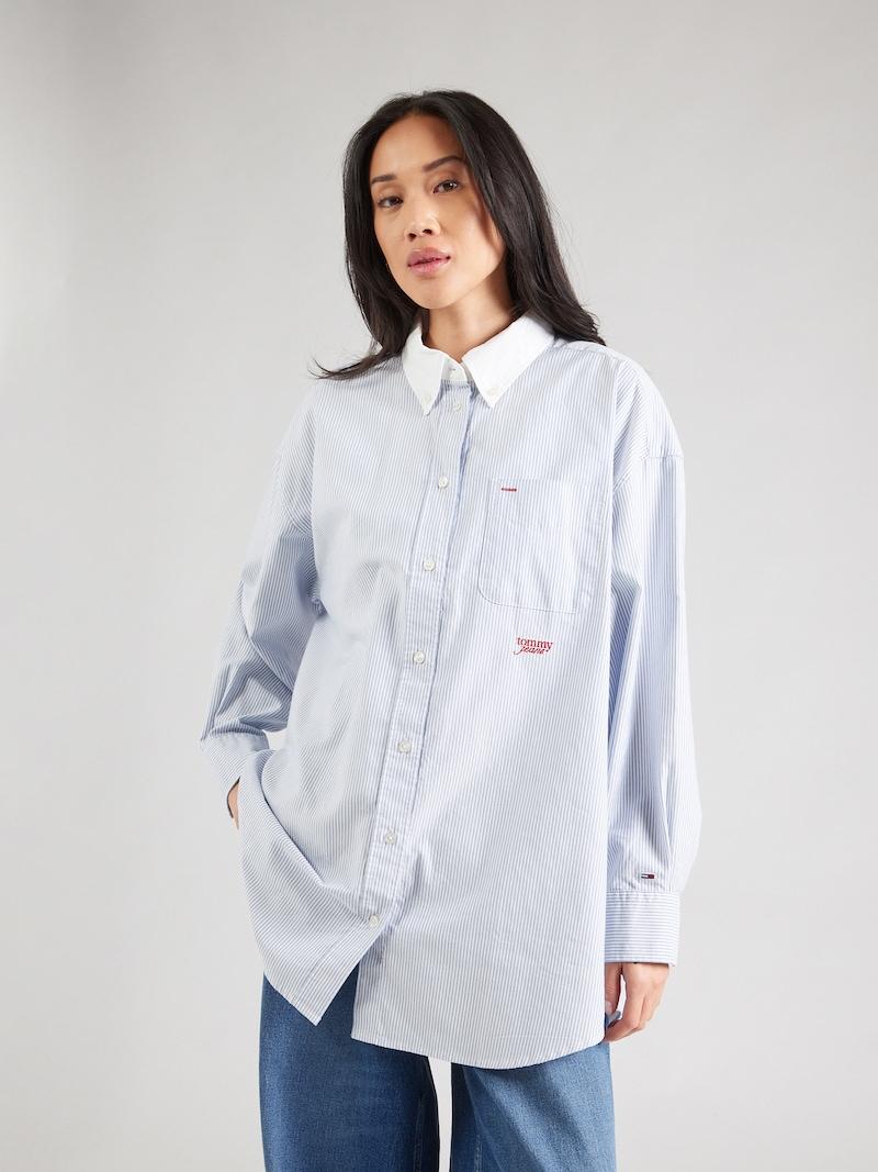 sinned x about you Blusa Tommy Jeans en Azul Claro Rebajas online
