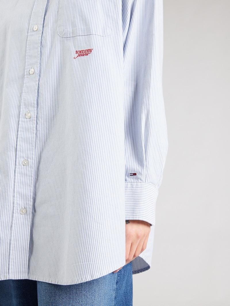 sinned x about you Blusa Tommy Jeans en Azul Claro Rebajas online