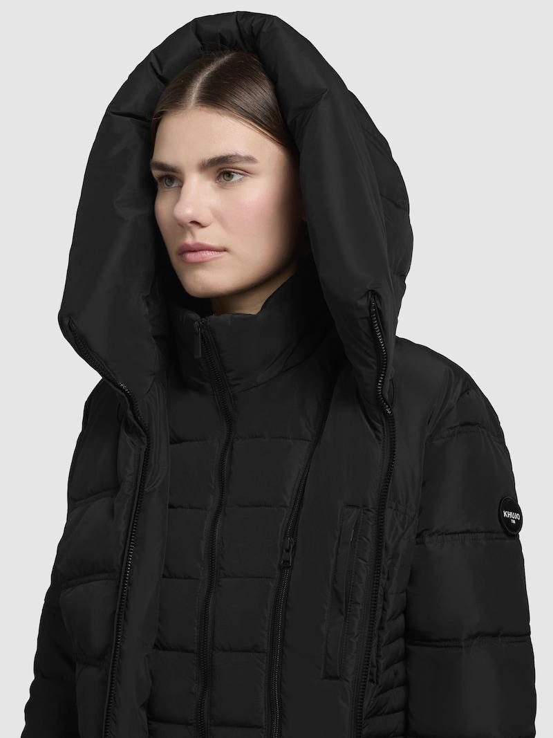 sinned x about you Abrigo de invierno 'Freya' khujo en Negro Rebajas baratas