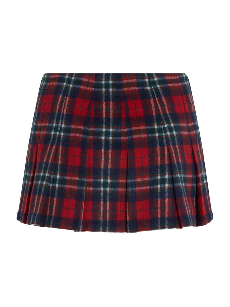 sinned x about you Falda Tommy Jeans en Rojo Burdeos Outlet online
