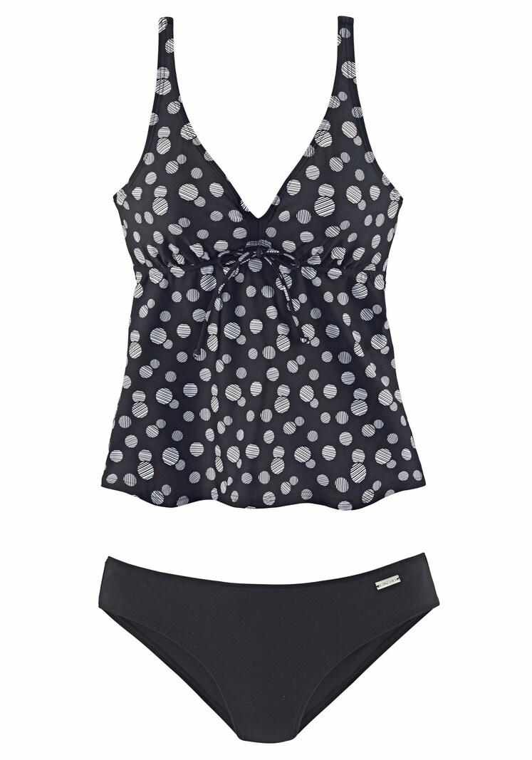sinned x about you Clásico Tankini LASCANA en Negro