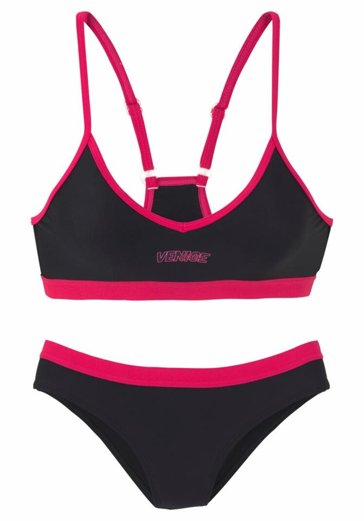 sinned x about you Bustier Bikini VENICE BEACH en Negro