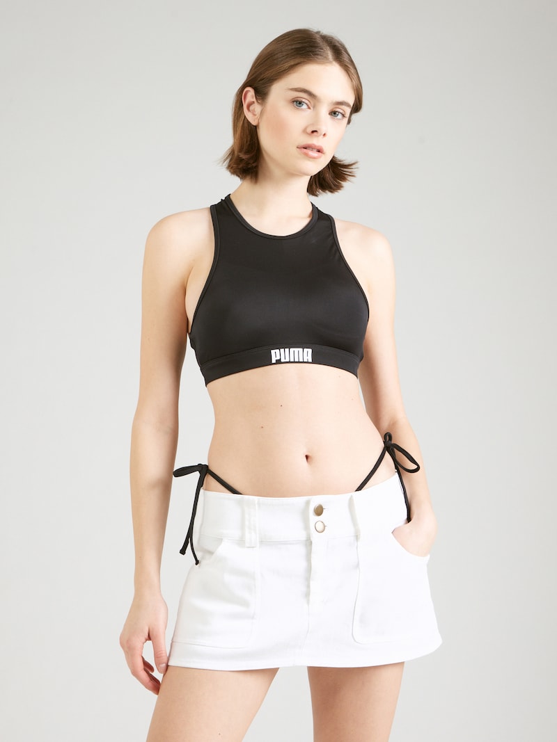 sinned x about you Bustier Top de bikini PUMA en Negro Superdescuento