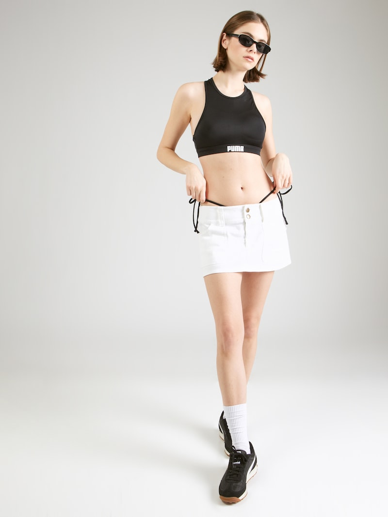 sinned x about you Bustier Top de bikini PUMA en Negro Superdescuento