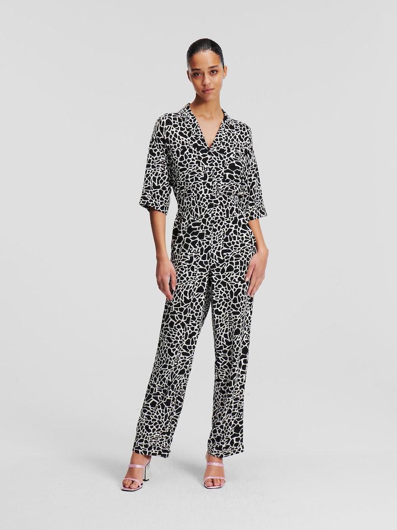 sinned x about you Jumpsuit Karl Lagerfeld en Negro Ofertas especiales