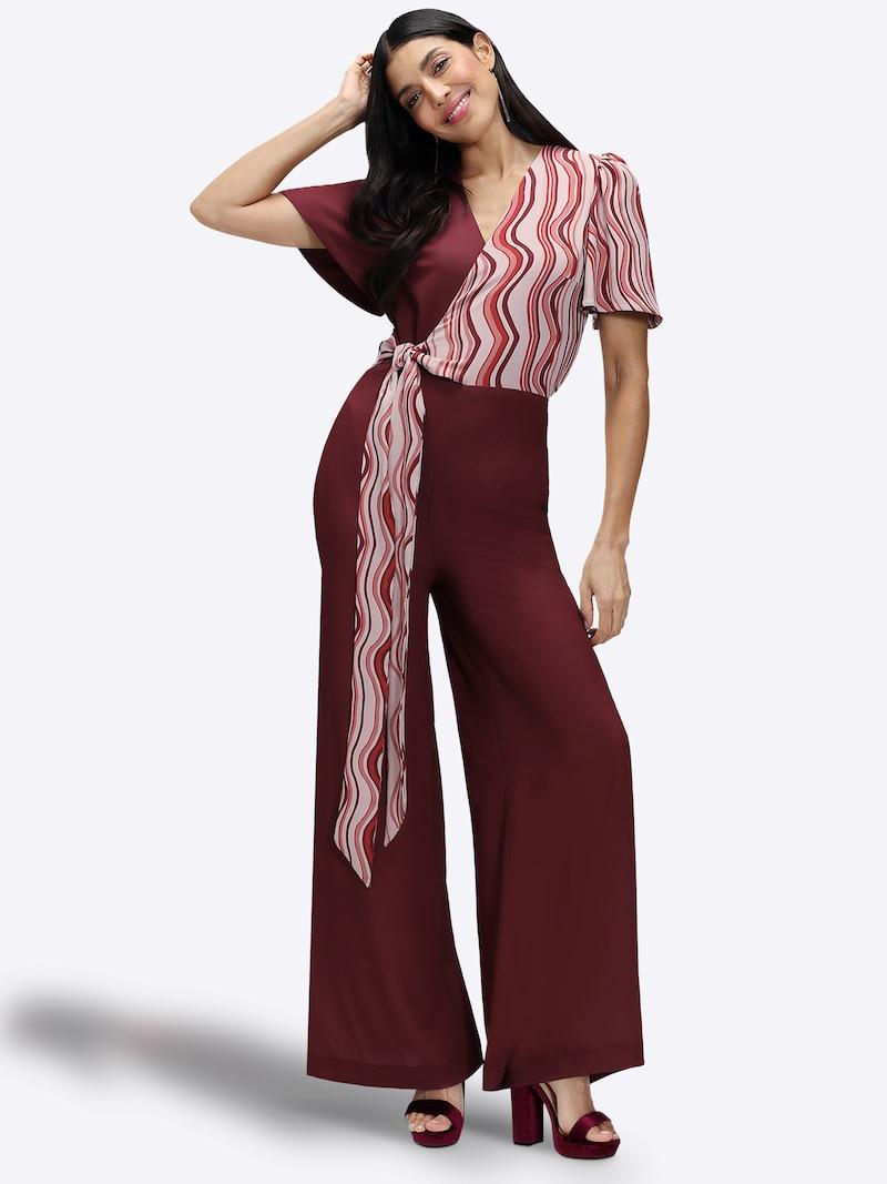 sinned x about you Jumpsuit HotSquash en Borgoña Outlet