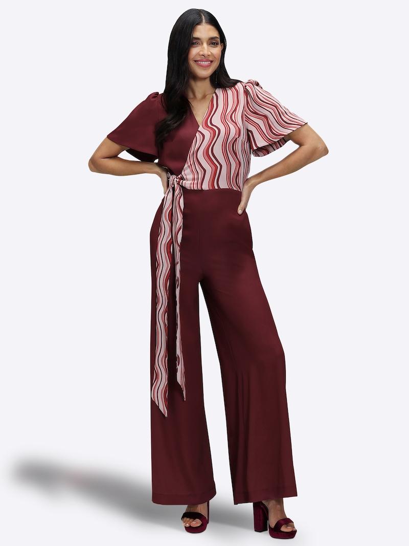 sinned x about you Jumpsuit HotSquash en Borgoña Outlet