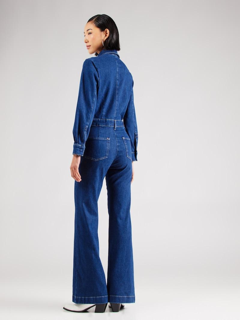 sinned x about you Jumpsuit 'LUXE' 7 for all mankind en Azul Rebajas baratas