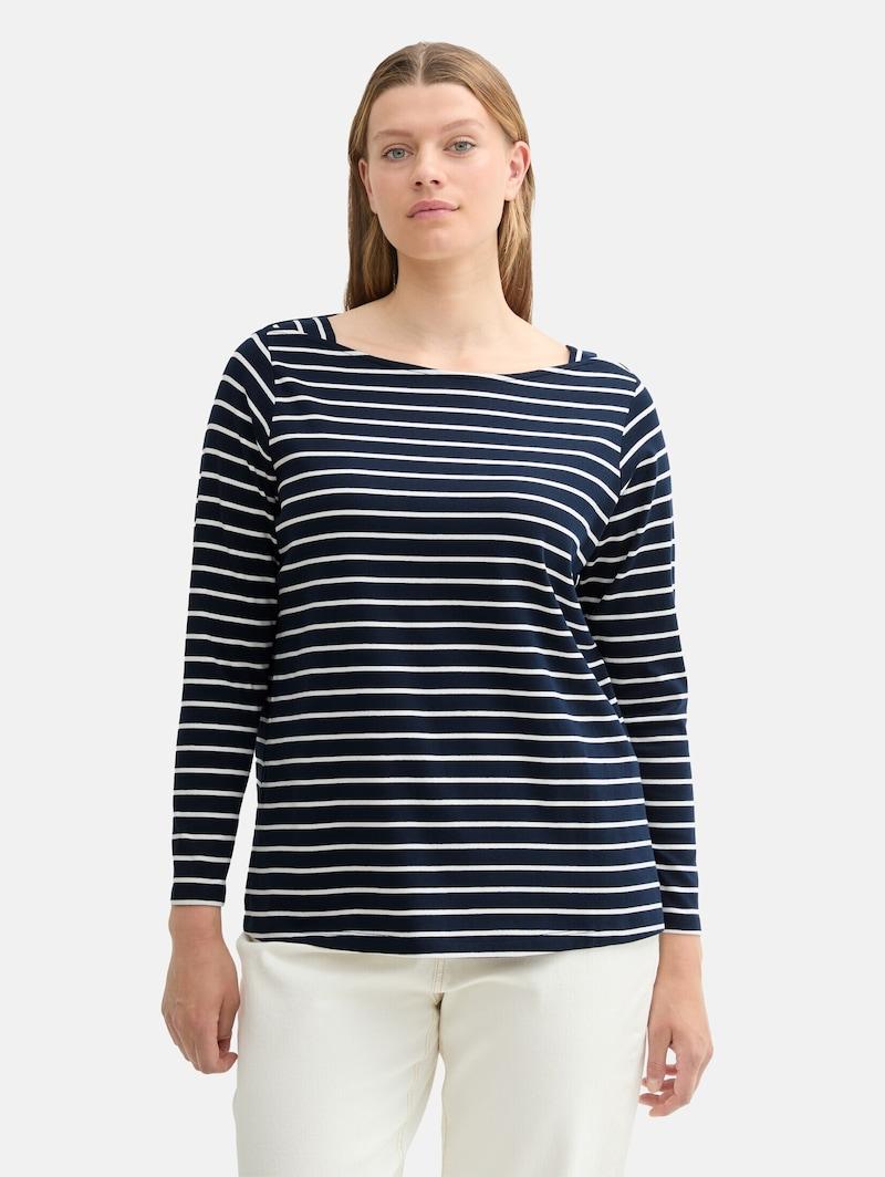 sinned x about you Camiseta Tom Tailor Women + en Navy Oferta especial