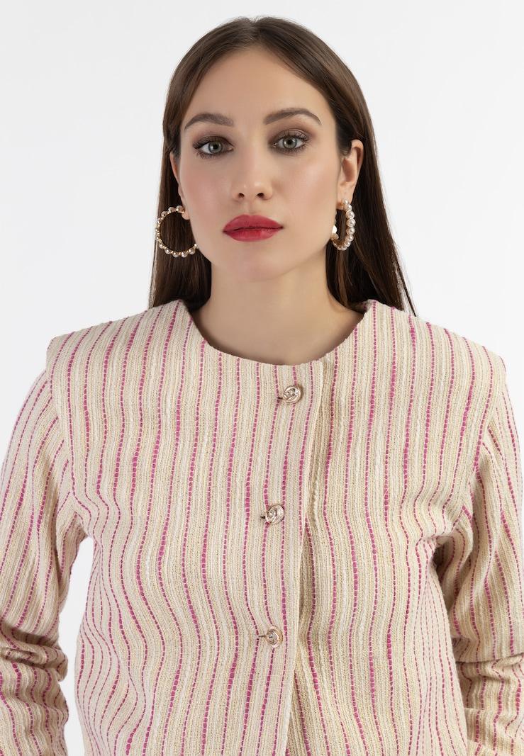 sinned x about you Blazer faina en Rosa Precio ultrabajo