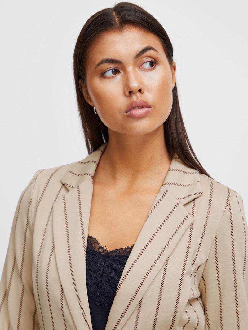 sinned x about you Blazer 'RUTI' ICHI en Beige Oscuro Beige Moteado Rebajas