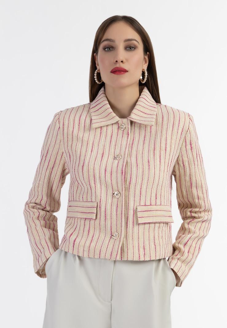 sinned x about you Blazer faina en Talco Rosa Oscuro Gran oferta