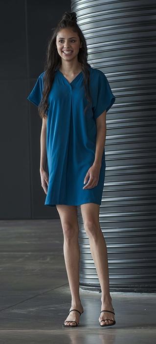 susana escribano Vestido casual azul electrico. Rebajas Último día