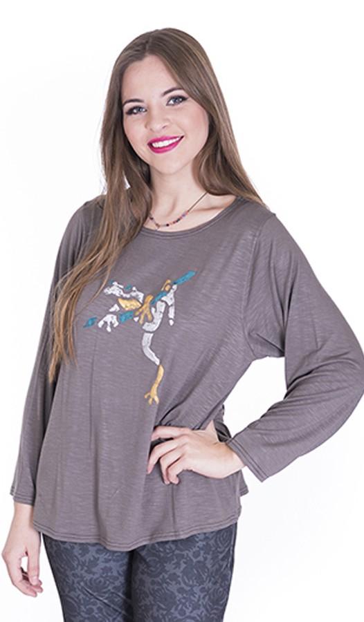susana escribano Camisetas jerseys color gris mujer. Rana Precio de fábrica