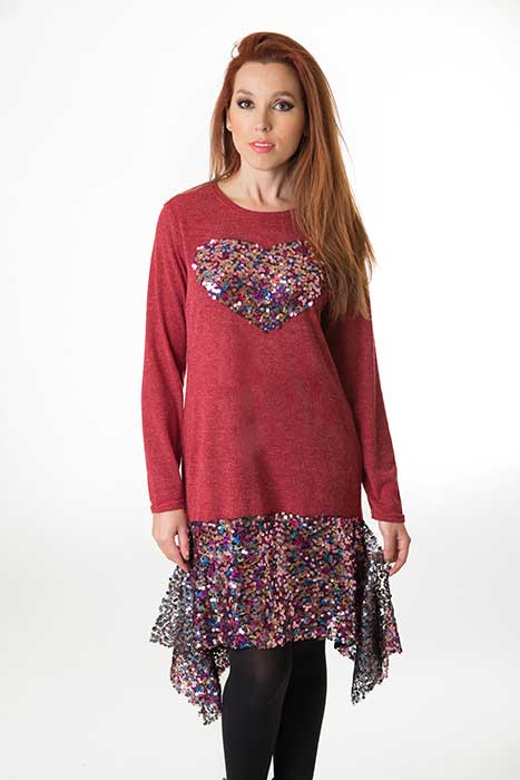 susana escribano Vestido de lentejuelas con cozaron Ofertas de temporada