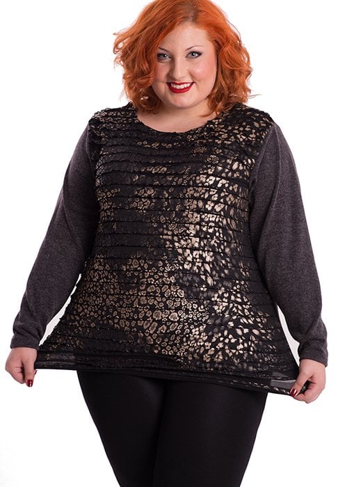 susana escribano Jersey de lanilla con delantero a capas Ofertas especiales