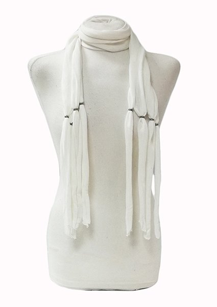 susana escribano Fular largo de mujer. Color crudo. Fenix Outlet online