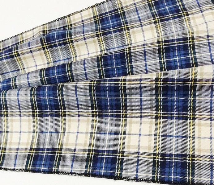susana escribano Fular de cuadros. Marte. Tonos azules Gran oferta