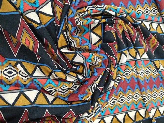 susana escribano Patron minifalda + tejido estampado geometrico Rebajas top