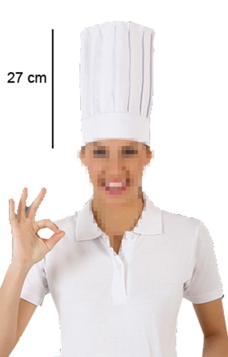 susana escribano Gorro alto de Chef personalizado. Con delantal. Envio GRATIS Último día