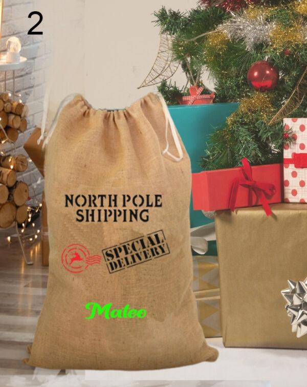 susana escribano Sacos de regalos Papa Noel personalizado con nombre Precio de fábrica